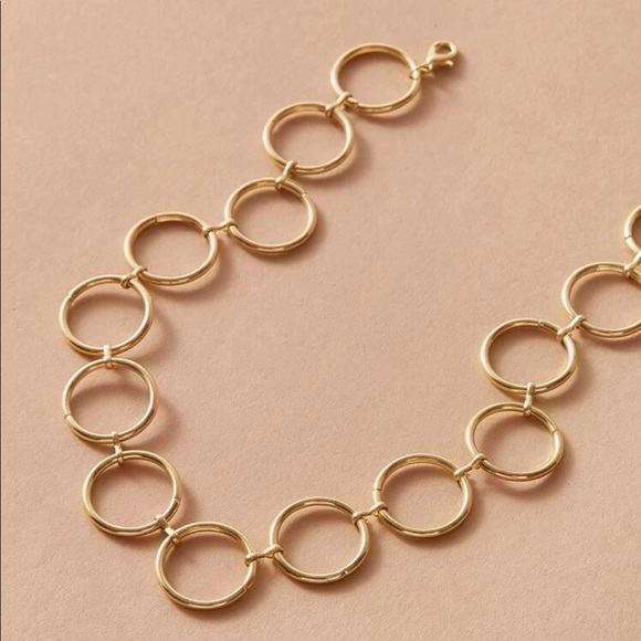 • Nyla • Simple Circle Chain Choker - Picture 2 of 3